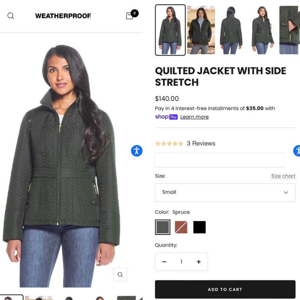 Weatherproof Quilted Jacket Nwot - image 5